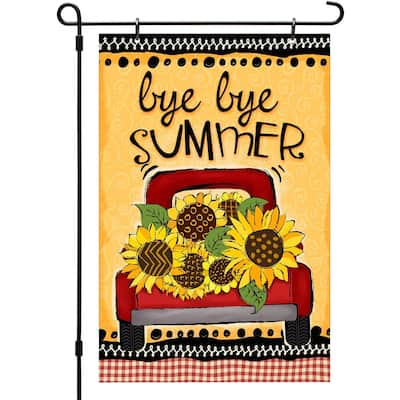 Made in USA Reversible Printed Garden Flag Outdoor Yard Décor Welcome Autumn by CounterArt® 12 x 18.25 inches