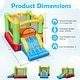 preview thumbnail 4 of 7, Inflatable Bounce House Kids Blow-up Bouncer with Slide with 480W Blower - 117" x 80" x 74.5"