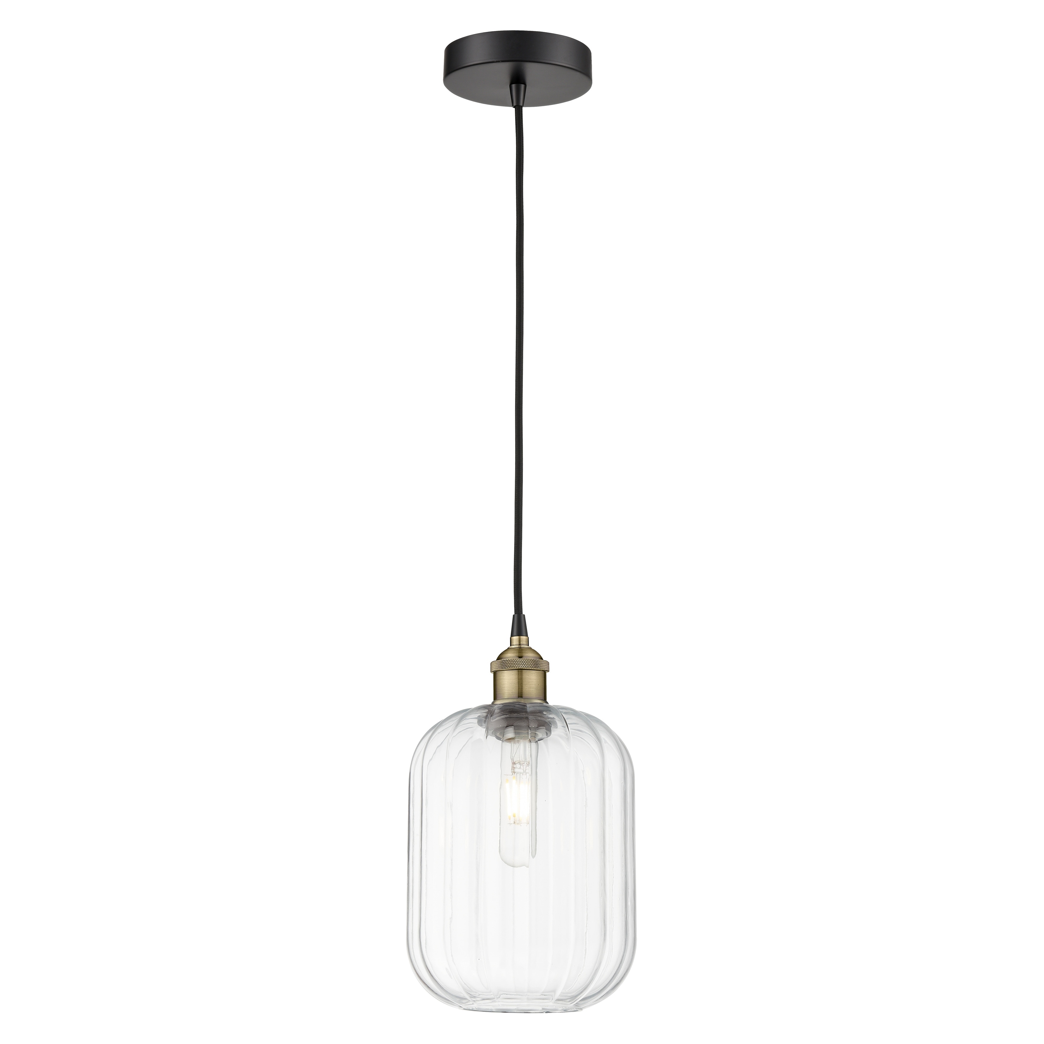 Innovations Lighting Endless Possibilities Edison - Preston - 1 Light 7" Jar Shade Cord Hung Mini Pendant