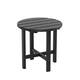 Laguna 18-inch Poly Eco-Friendly All Weather Round Side Table - Black
