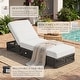 preview thumbnail 20 of 112, Patio Recline Chairs Adjustable Chaise Lounge with Cushions (Set of 2)