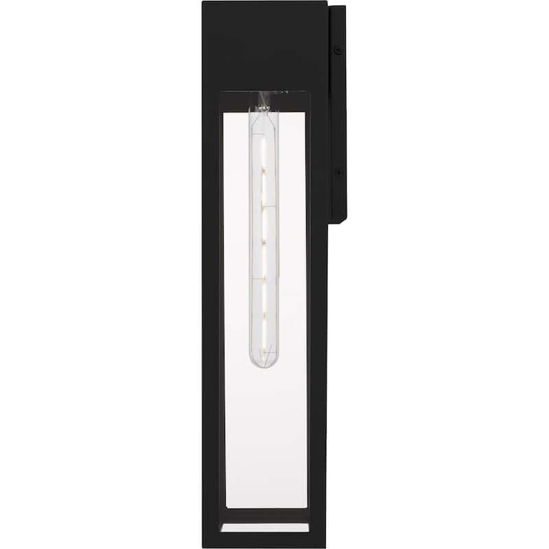 Boswell 1-Light Matte Black Outdoor Wall Lantern