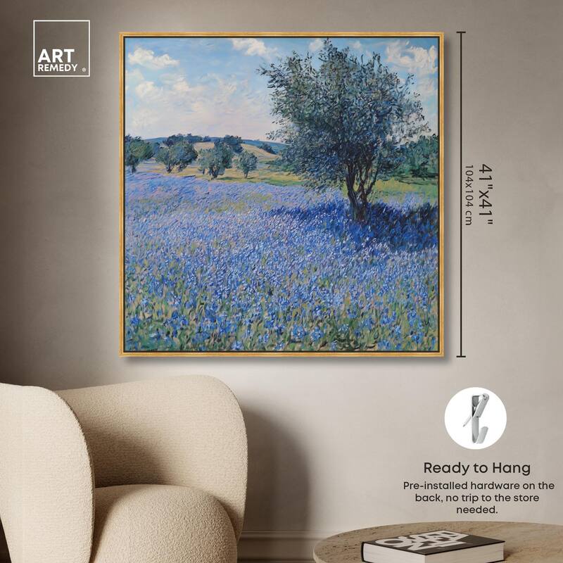 Bluebonnet Meadow II Canvas by Art Remedy