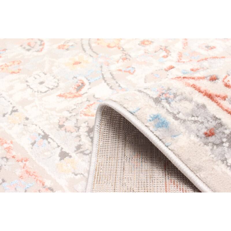 ECARPETGALLERY Machine Made Seline Ivory Area Rug