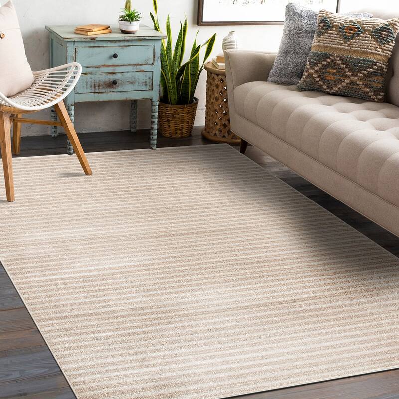 Contemporary Striped Area Rug
