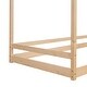 preview thumbnail 6 of 10, Twin Size Wooden House Bed with Playhouse Design , Sturdy Pine Frame for Comfortable Sleep and Imaginative Play
