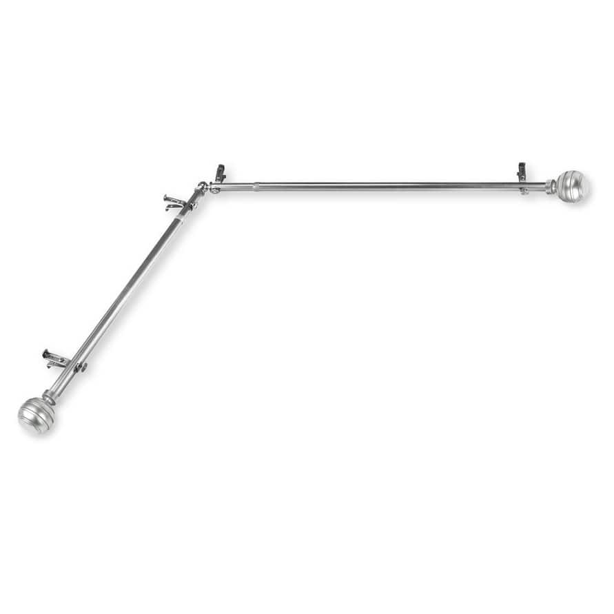 InStyleDesign Piper Corner Window Curtain Rod 13/16 inch dia.