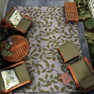Dream Decor Rugs Gelato Flourishing Vine Indoor Outdoor Area Rug
