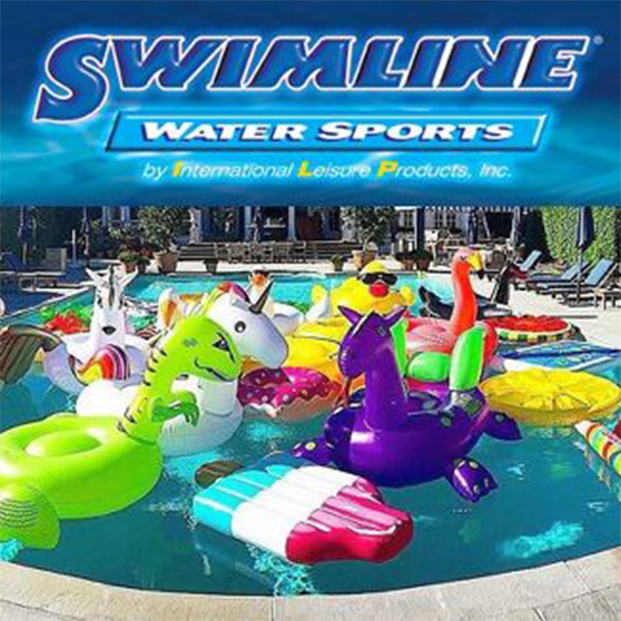 6 Swimline 9078 Swimming Pool UFO Squirter Toy Inflatable Lounge Chair Floats 