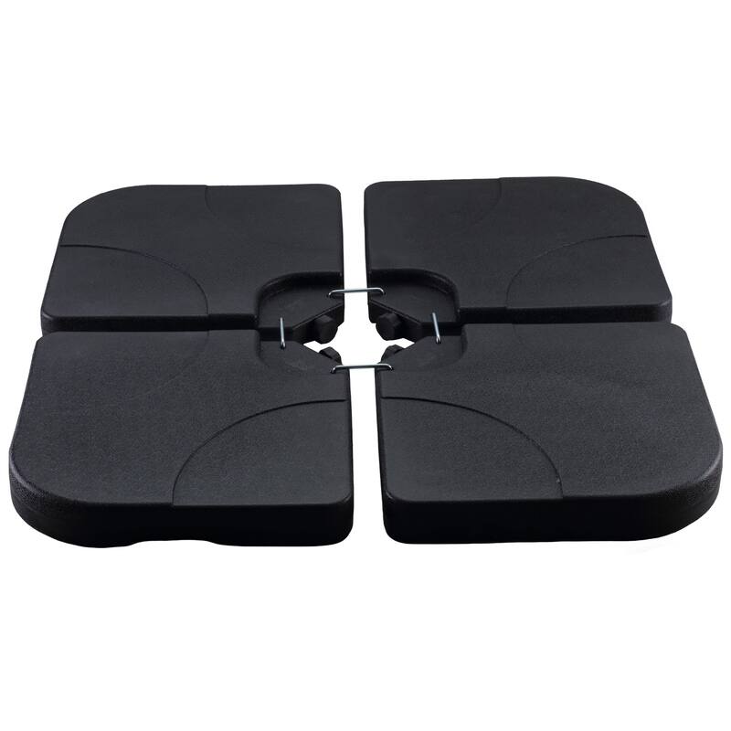 Autlaycil Patio Umbrella Base Water Filled Stand Umbrella Holder - Black-2