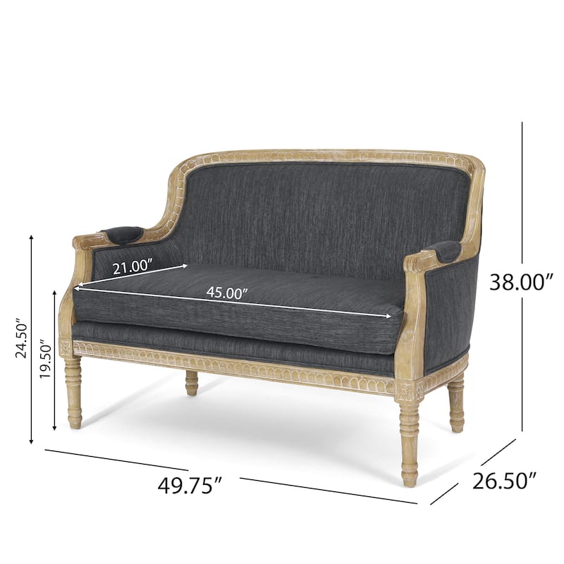 Small Sofa Couch for Foyer, Living Room Decorative Sofa with Back and Armrests, Practical 2 Seater Love Seat Couches