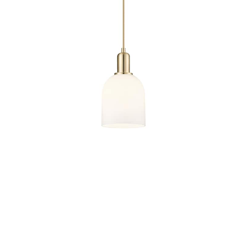 Innovations Lighting 716-1P-11-6 Bella Pendant Bella 6" Wide Mini - Champagne Bronze / White