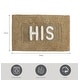 preview thumbnail 43 of 59, Jean Pierre Novelty Cotton Bath Rug - 21"x34" - "His" & "Hers"