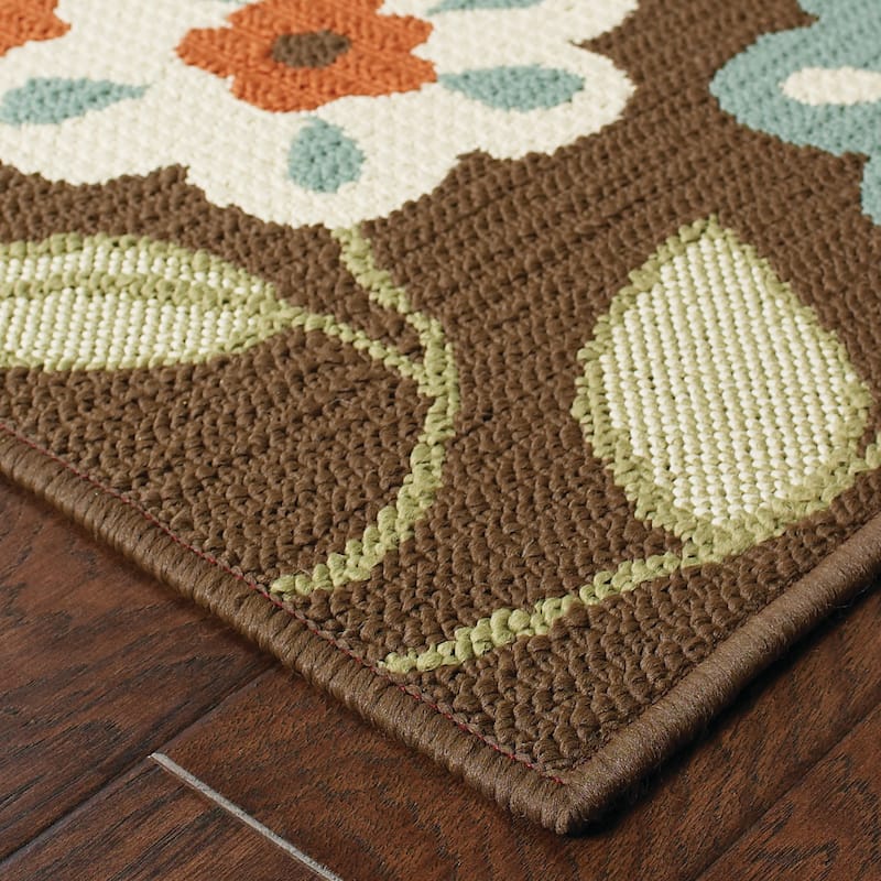 Vista Home Malta Floral Garden Indoor-Outdoor Area Rug
