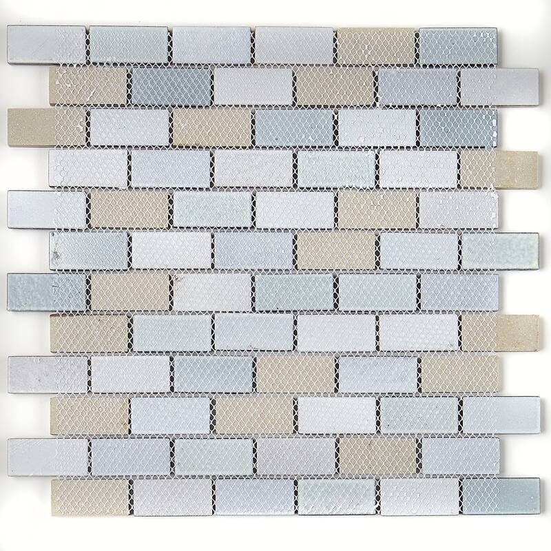Daltile Crystal Shores 2'' x 1'' Brick-Joint Mosaic Tile (10 PCS Per Carton) (9.70 SQFT Per Carton)