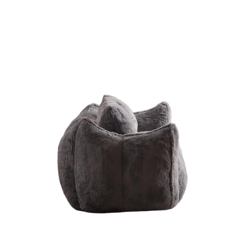 Giant Lazy Bean Bag Couch Chair Ultra Soft Fluffy Loveseat Sofa Chaise Lounge Indoor Cozy Faux Fur Reading Chair with Pillows