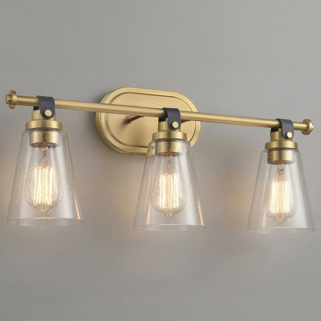Modern Vanity Light Wall Mount Sconces with Glass Shade