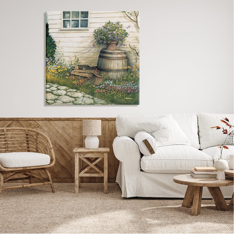 Stupell Cottage Garden Path Canvas Wall Art Design by Michael Humphries