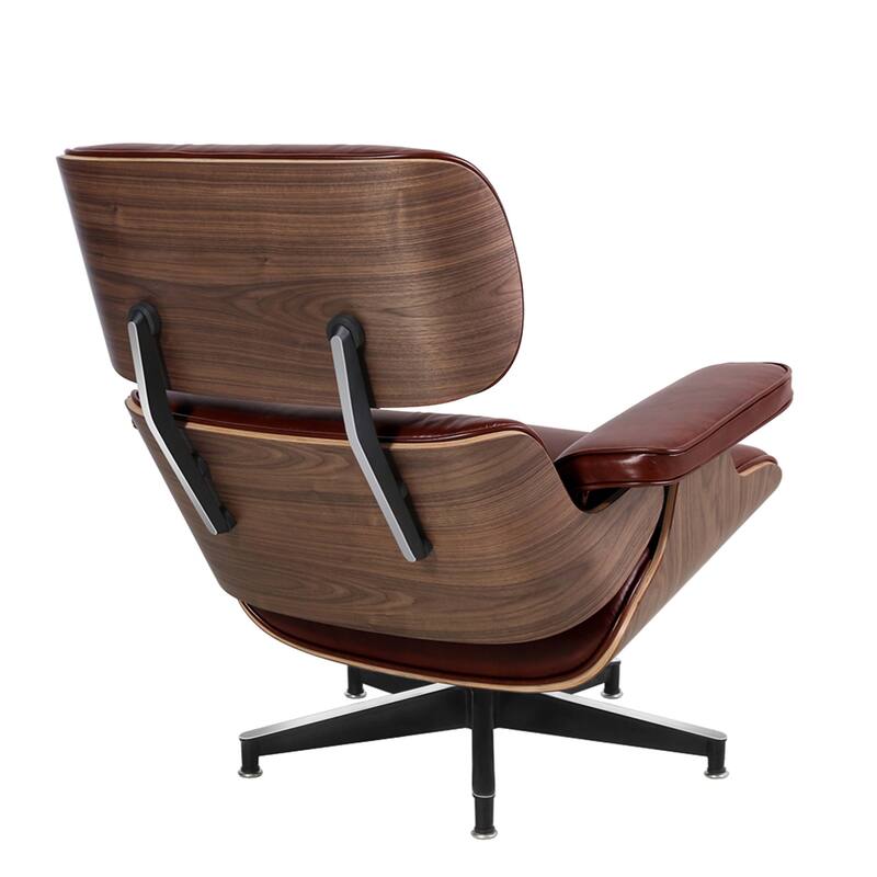 Mid Century Modern Leather Lounge Chair Armchair Recliner