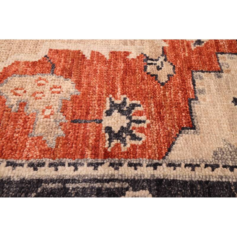 ECARPETGALLERY Hand-knotted Jules Serapi Dark Copper Wool Rug - 8'0 x 9'10