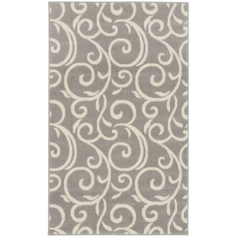 Nourison Grafix Farmhouse Country Scroll Transitional Area Rug