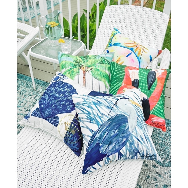 Blue heron throw pillows top