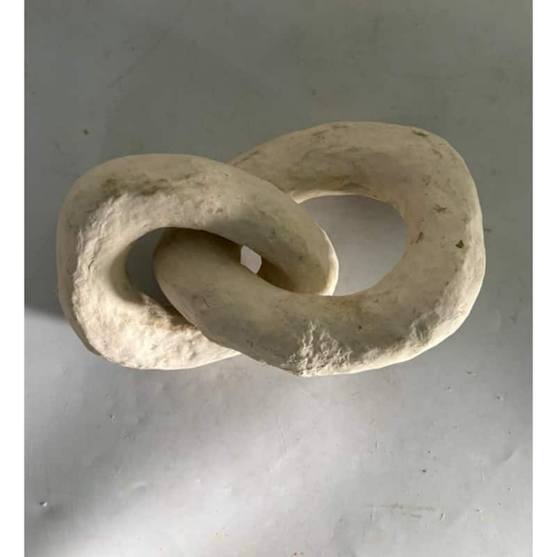 Paper Mache Linked Chain Small Wall Decoration - 8"