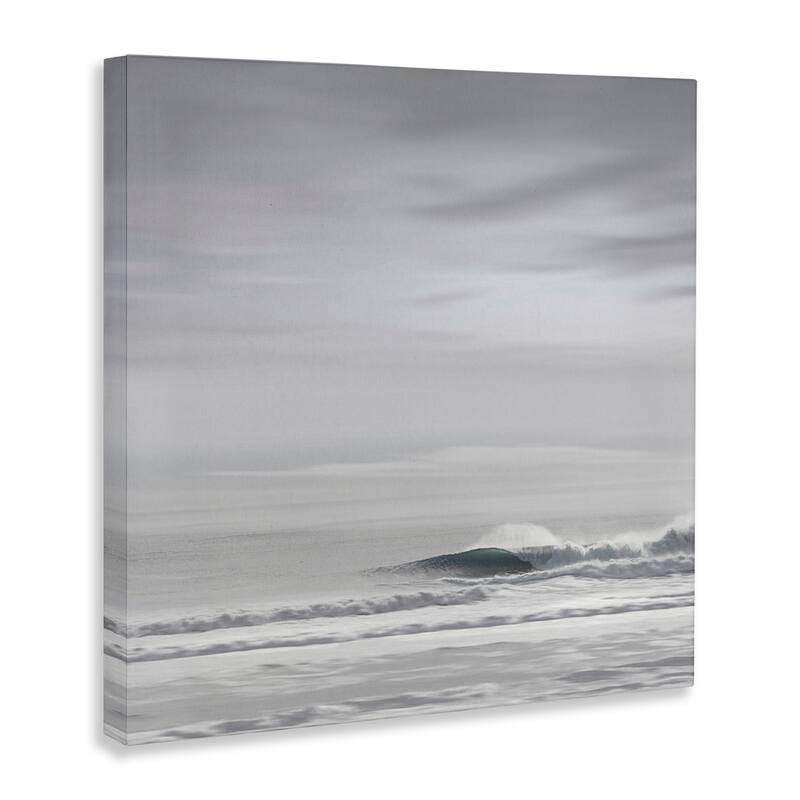 Stupell Misty Grey Beach Ripples Canvas Wall Art Design By Maggie Olsen