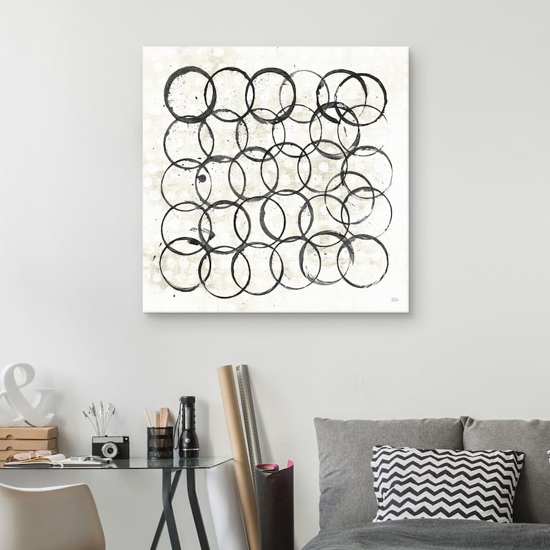 Eclipse II Neutral by Melissa Averinos Canvas Art Print
