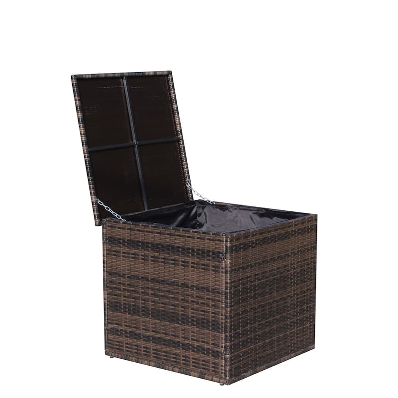 9.4 cu.ft.34.6 Gal Patio Outdoor Garden Storage Deck Box - Brown