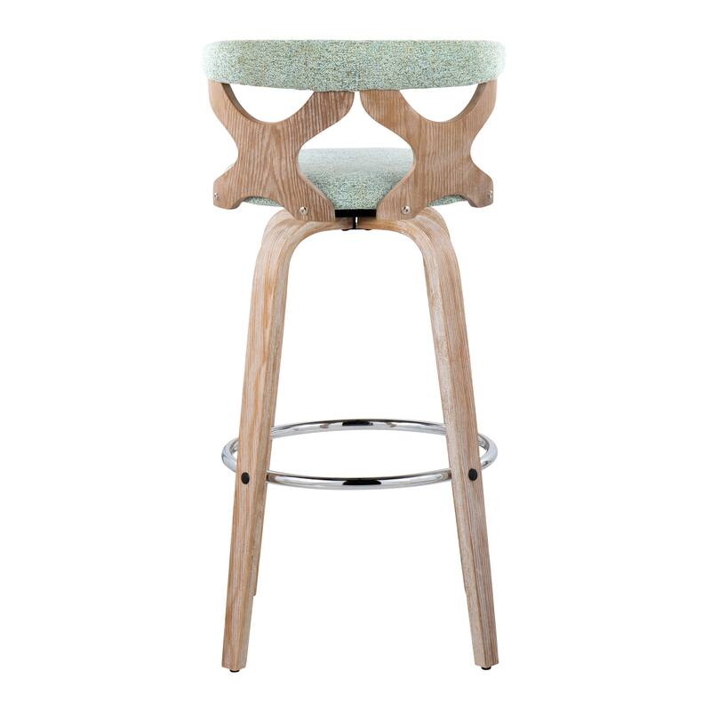Carson Carrington Viby 30" Fixed-Height Bar Stool with Bent Wood Legs & Round Footrest (Set of 2)