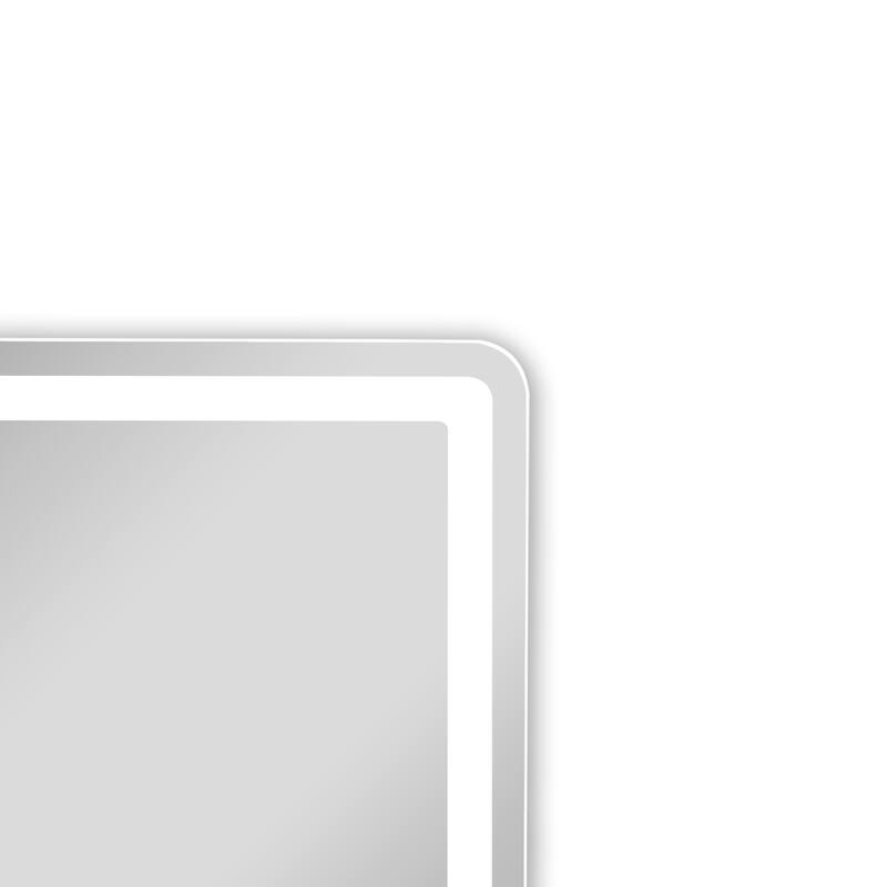 Frameless Wall Mounted LED Bathroom Mirror - Colorless
