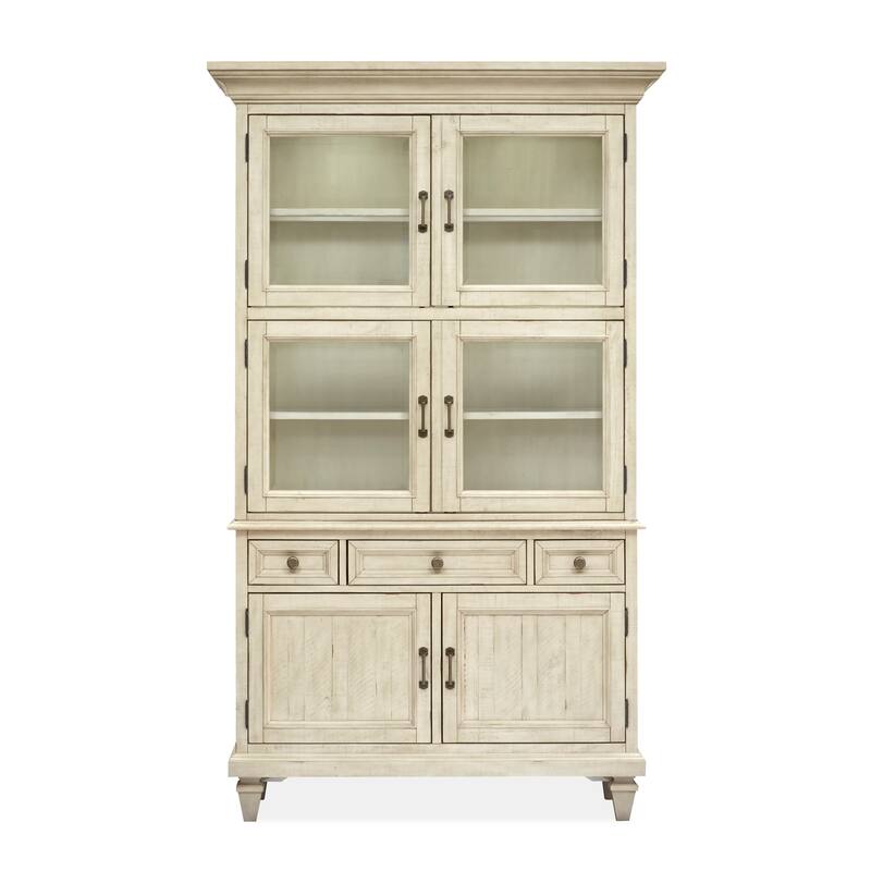 Magnussen Home Newport Alabaster Dining Cabinet - 48"Wx 18"D x 80"H