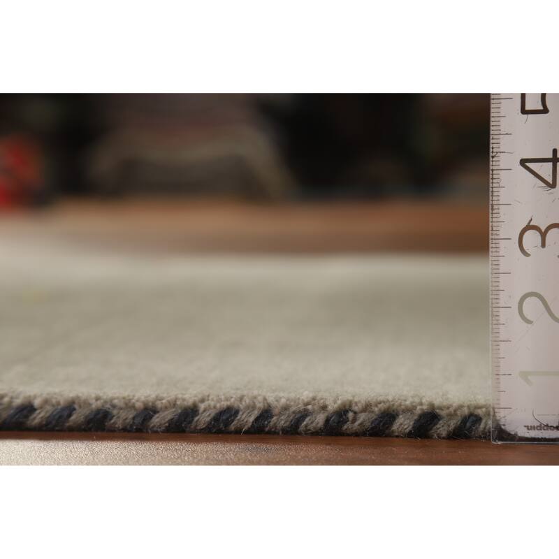 Hand Knotted Oriental 100% Wool Carpet Tribal Tribal Green Gabbeh Area Rug - 5' 0'' X 3' 0''