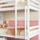 preview thumbnail 6 of 21, Twin Over Twin Bunk Bed with Bookcase Headboard, Guardrails and Ladder, Convertible to 2 Twin Beds with Shelves for Multi Childs