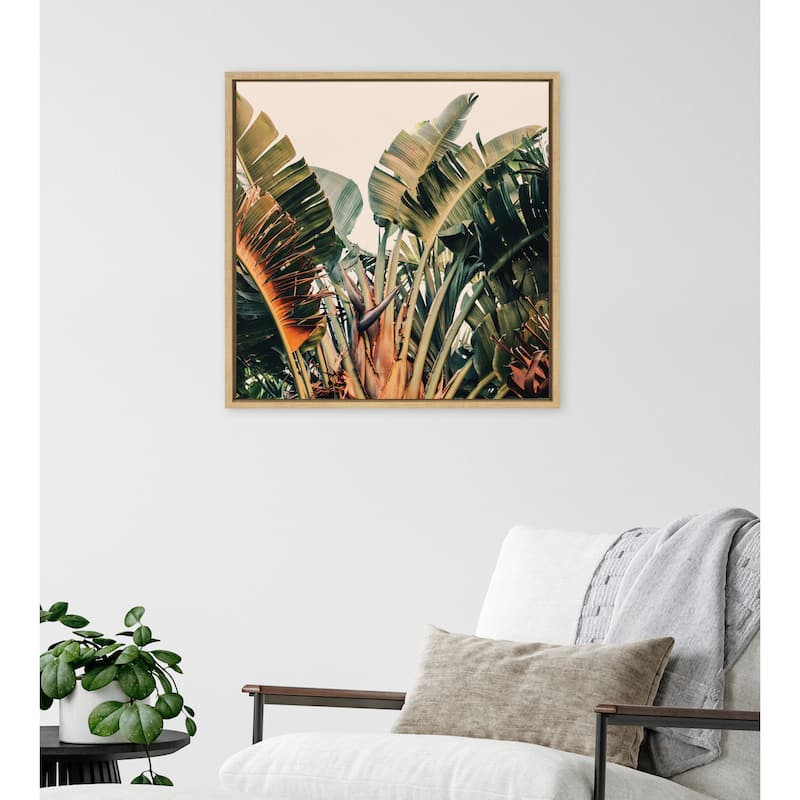 Kate and Laurel Sylvie Hue 2 Framed Canvas by Alicia Bock