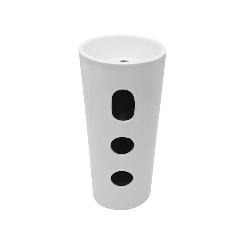 Classic Ceramic Pedestal Sink Bathroom Sink Basin
