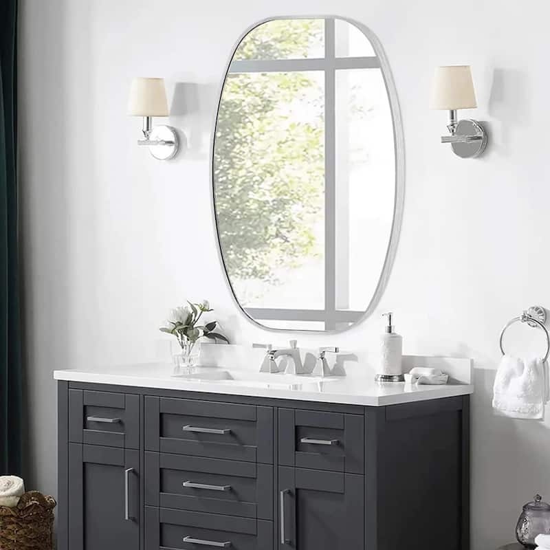 Oval Wall Mirror Bathroom Mirror for Over Sink