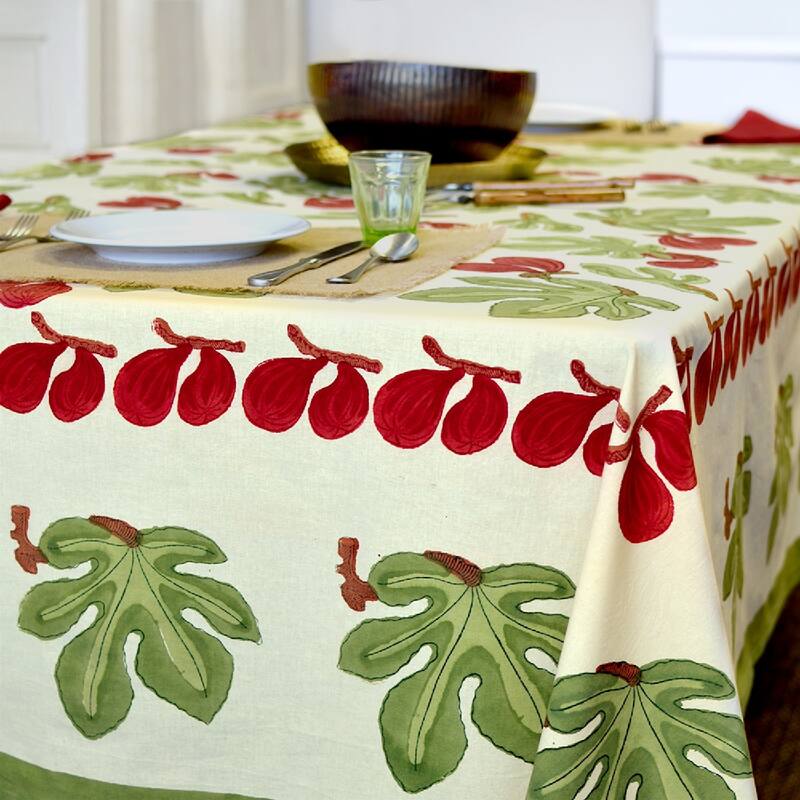 Couleur Nature Fig Rectangular Tablecloth - 71" x 142"
