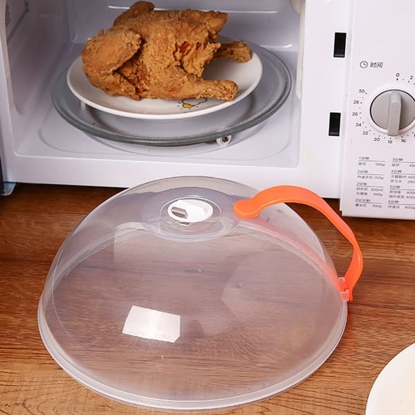 Microwave Splatter Cover Food Grade Heat Resistant Plastic Microwave Food Plate Cover Guard Lid For Home - Orange - Bed Bath & Beyond