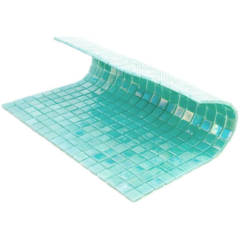 Apollo tile 12" x 12" Skosh Glossy Winter Green Glass Tile (18.69 sq ft/case) - 20 Pack