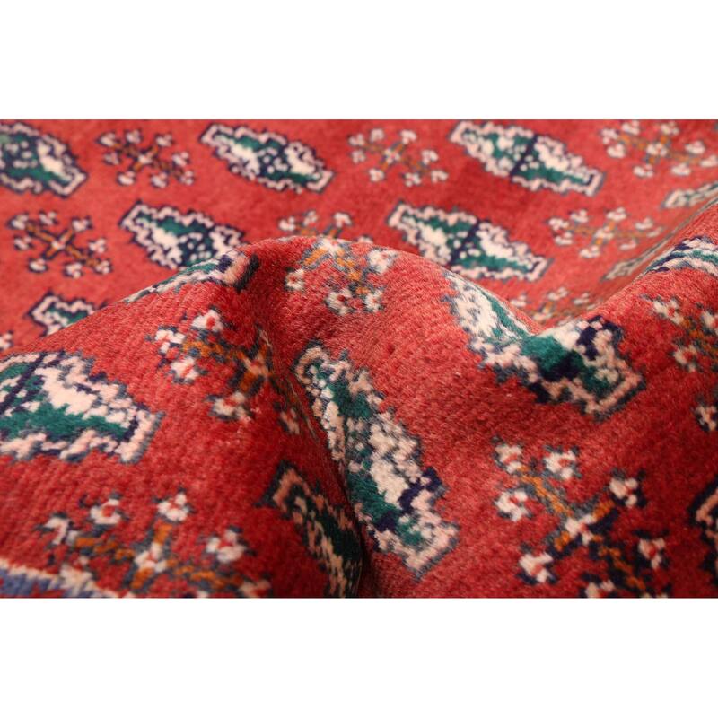 ECARPETGALLERY Hand-knotted Andelz Red Wool Rug - 2'11 x 9'11