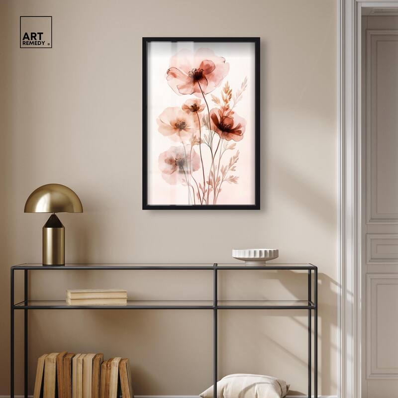 Petal Dye III Shadowbox by Art Remedy