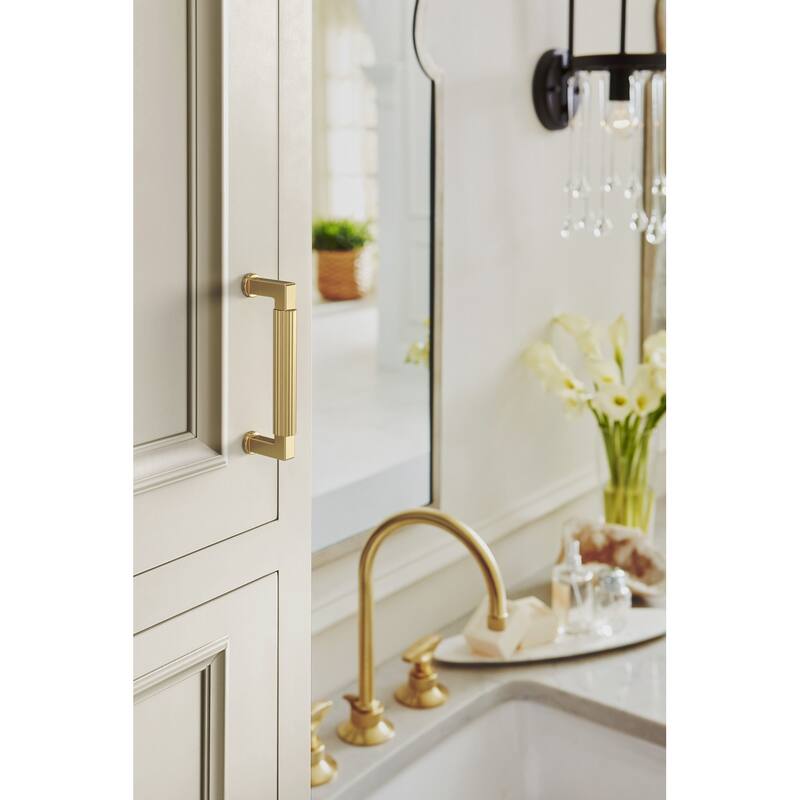 Amerock BP37643 Ballard 3-3/4" Center to Center Fluted Handle Cabinet