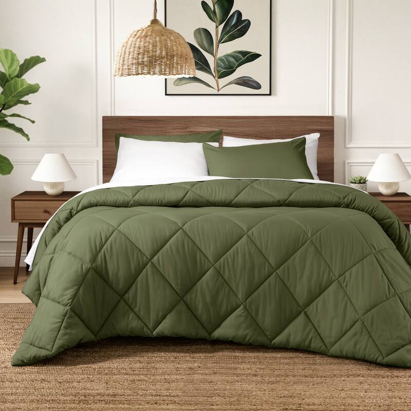 Ivy Union Microfiber Comforter Set - King - Cypress - Diamond