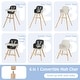 preview thumbnail 46 of 46, Costway 3 in 1 Convertible Wooden High Chair Toddler Feeding Chair - See Details