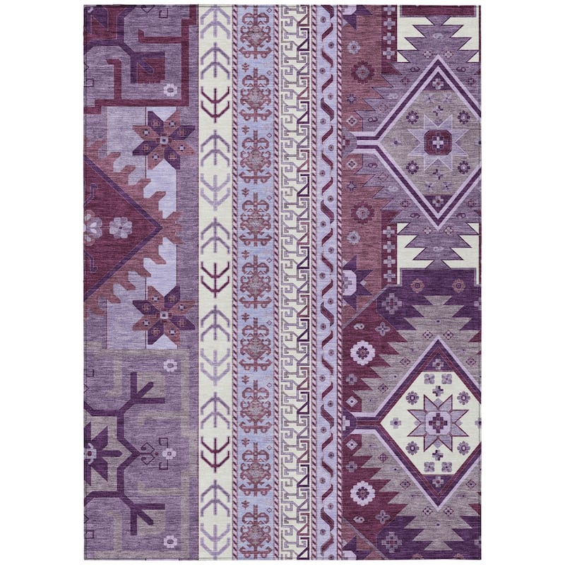 HomeRoots Aztec Transitional Rectangle Outdoor Rug
