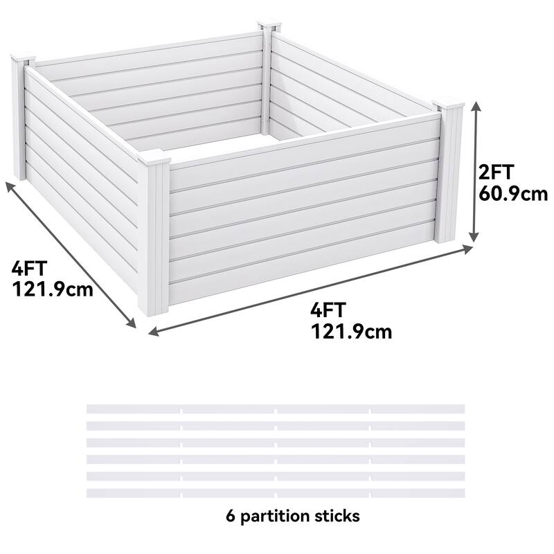 Moasis 4x4x2 FT Resin Raised Garden Bed