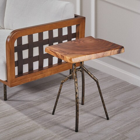 Side Table with unique wood grain surface