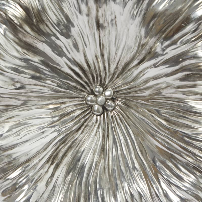 Polystone Floral 3D Home Wall Decor - Set of 3 Gold or Silver Roche River Decor